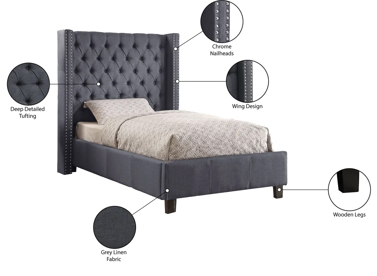Ashton - Bed - Gray, Dark