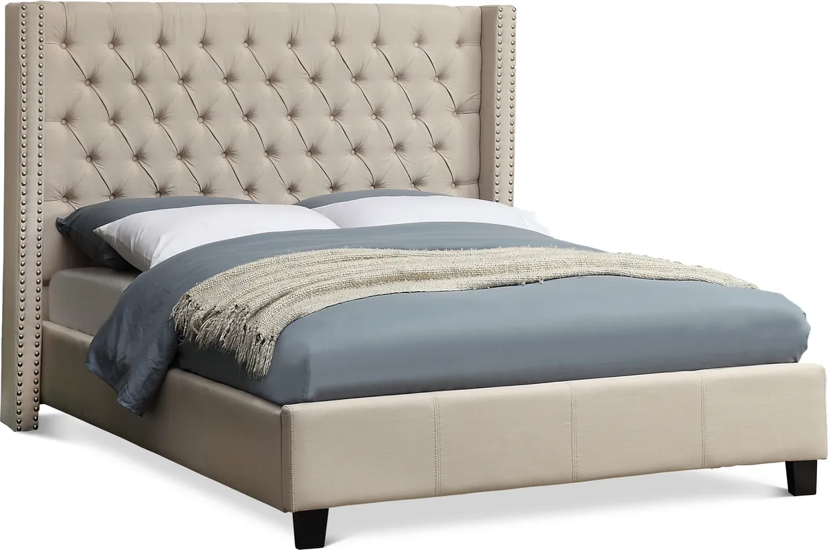 Ashton - Full Bed - Beige