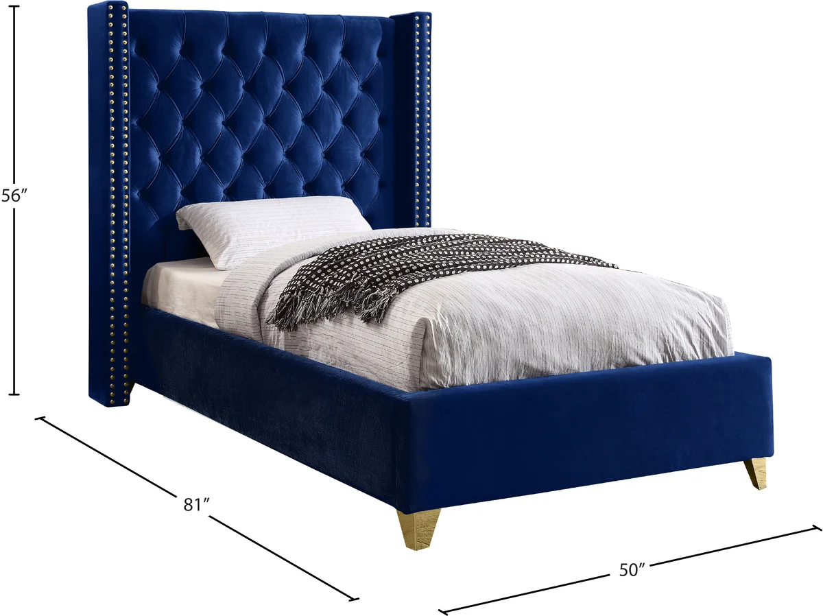 Barolo - Twin Bed - Navy