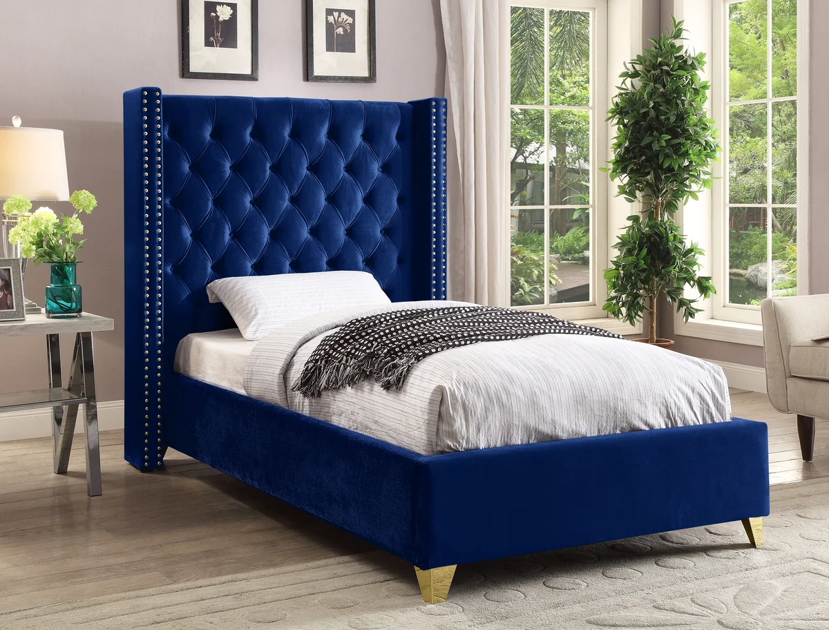 Barolo - Twin Bed - Navy - View 2