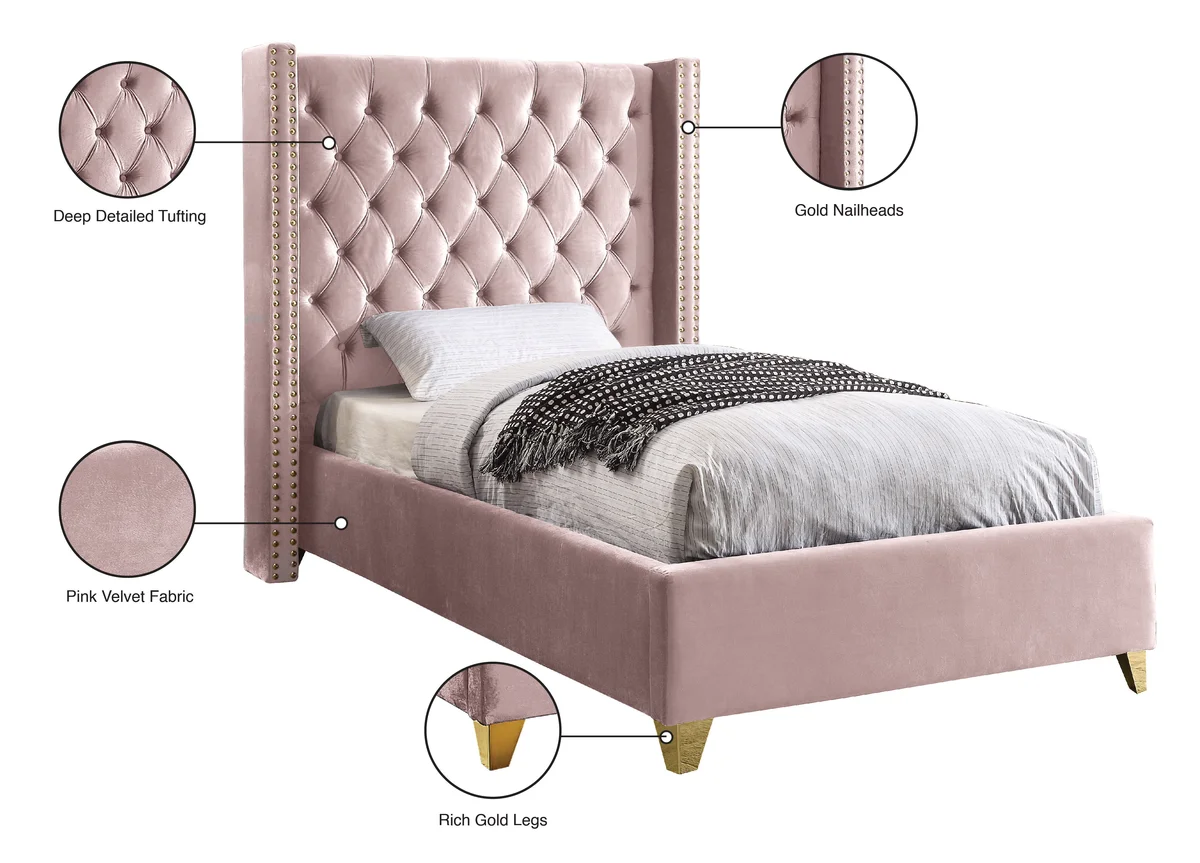 Barolo - Twin Bed - Pink