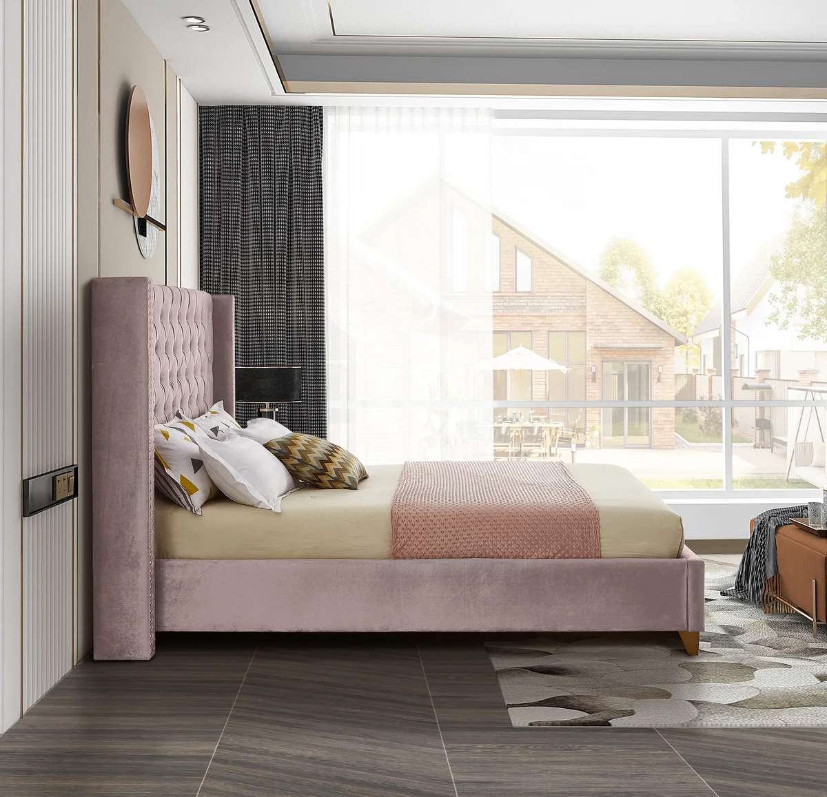 Barolo - Queen Bed - Pink