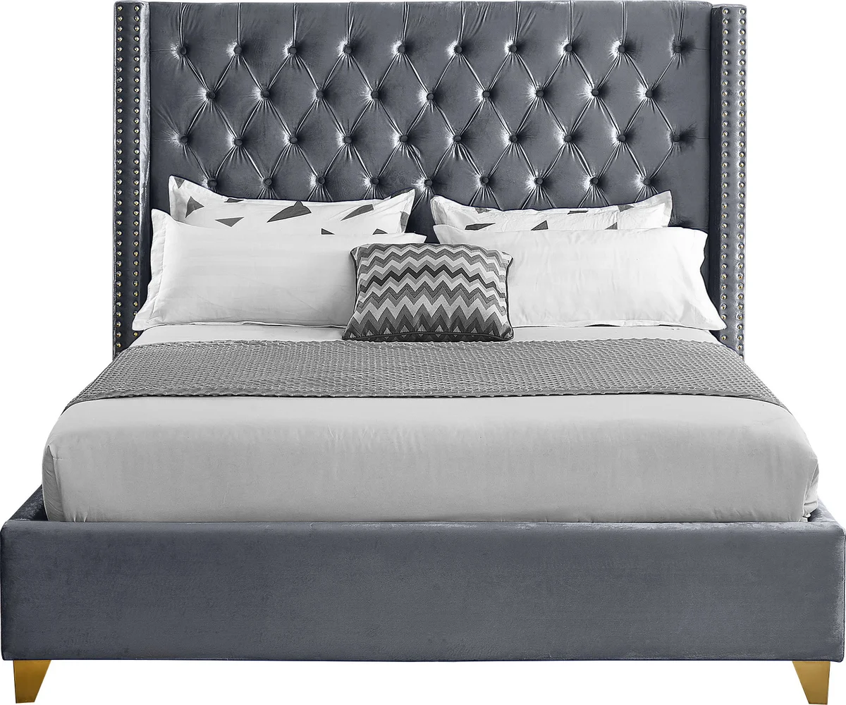 Barolo - Queen Bed - Gray