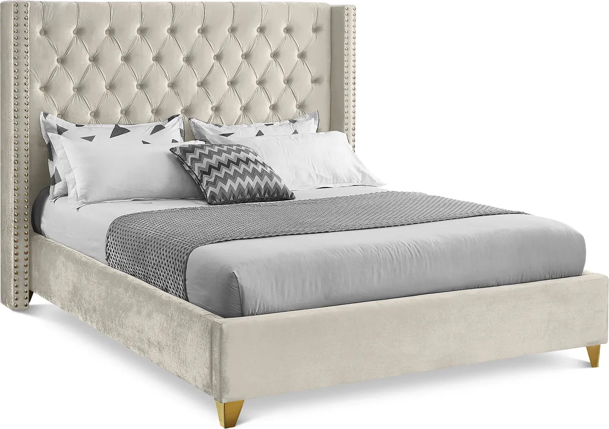 Barolo - King Bed - Cream