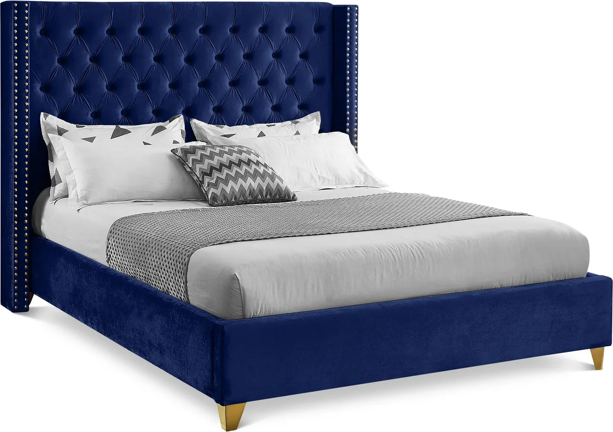 Barolo - King Bed - Navy