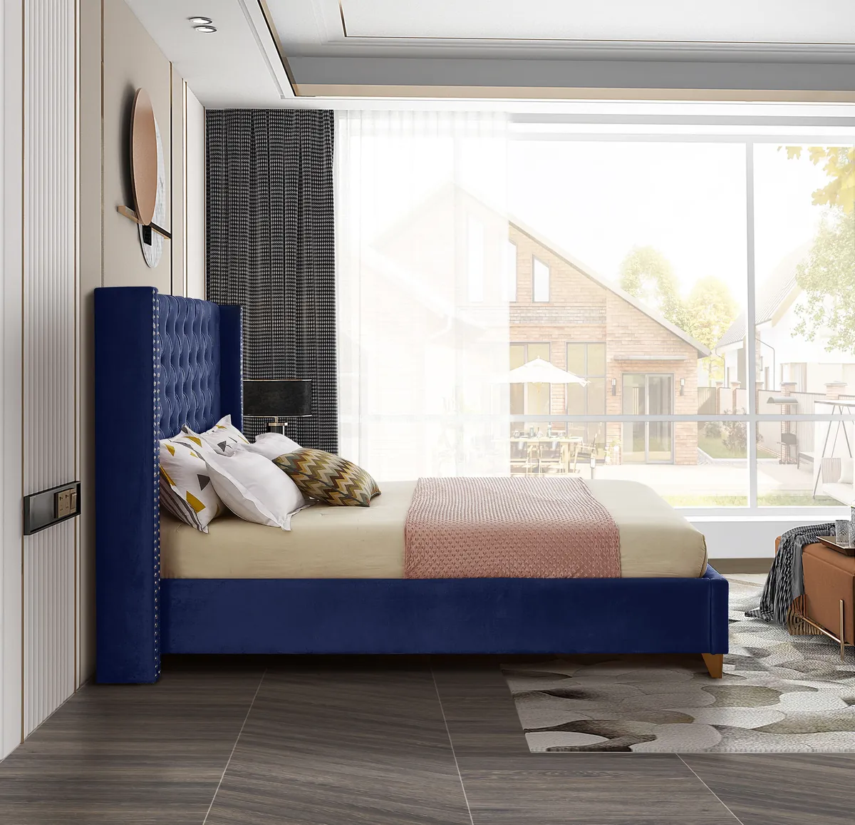 Barolo - Full Bed - Navy