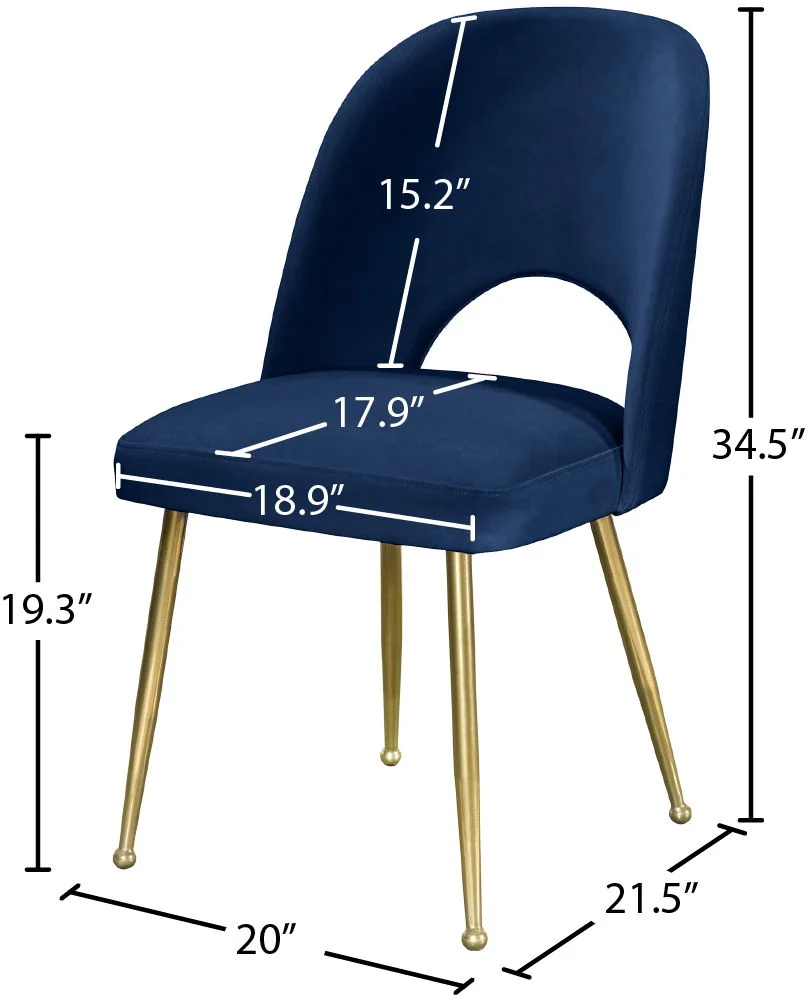 Logan - Dining Chair (Set of 2) - Navy