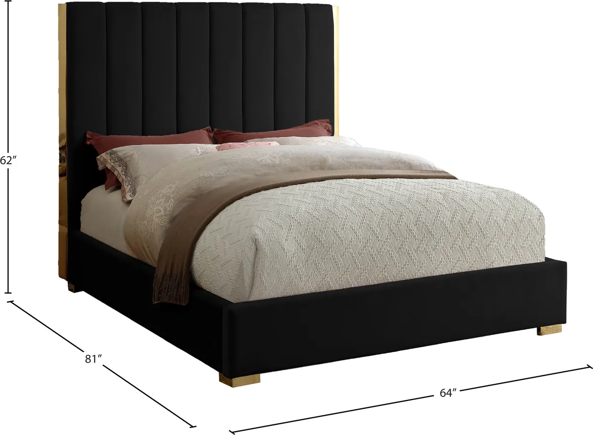 Becca - Full Bed - Black