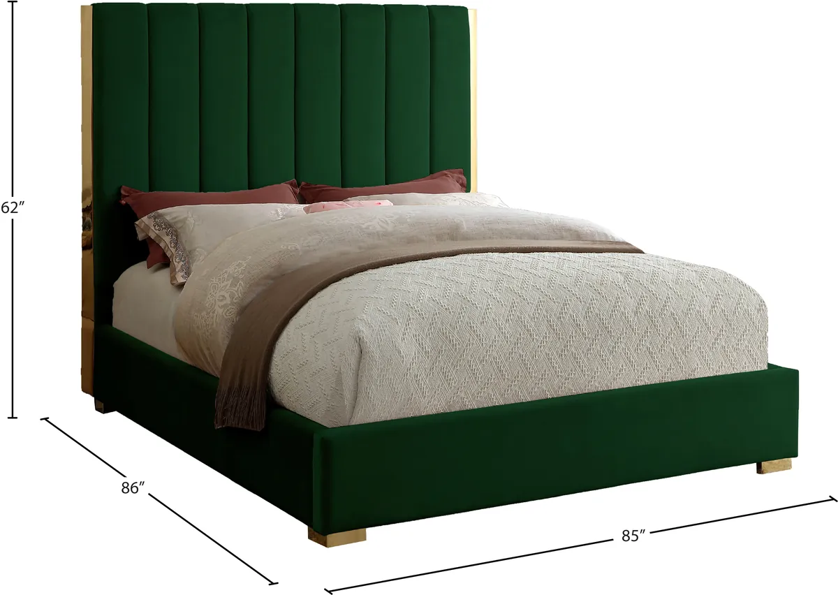 Becca - King Bed - Green