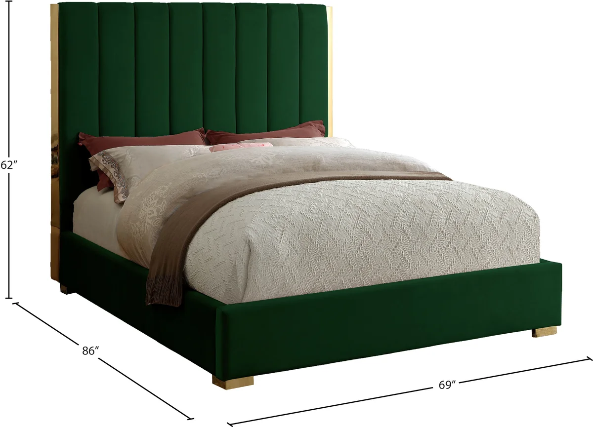 Becca - Queen Bed - Green