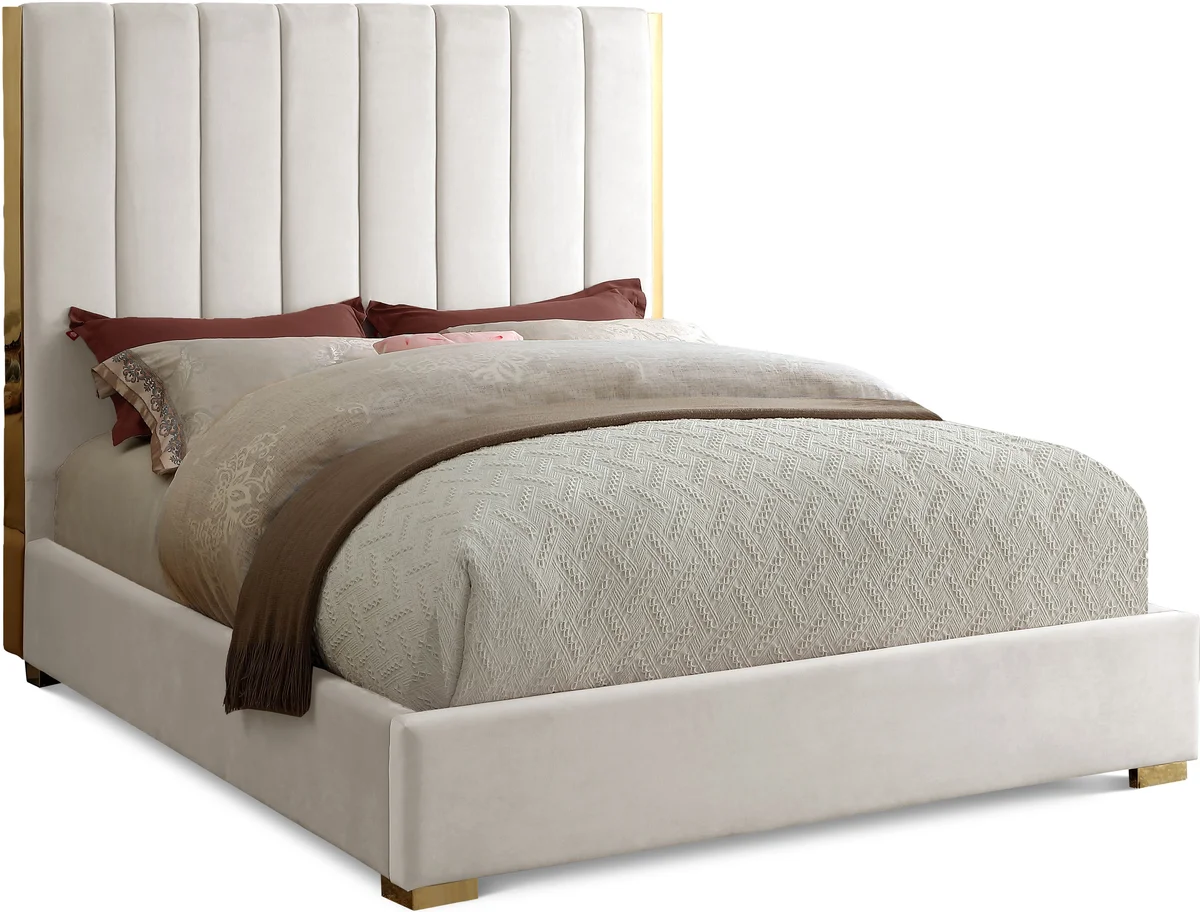 Becca - Queen Bed - Cream