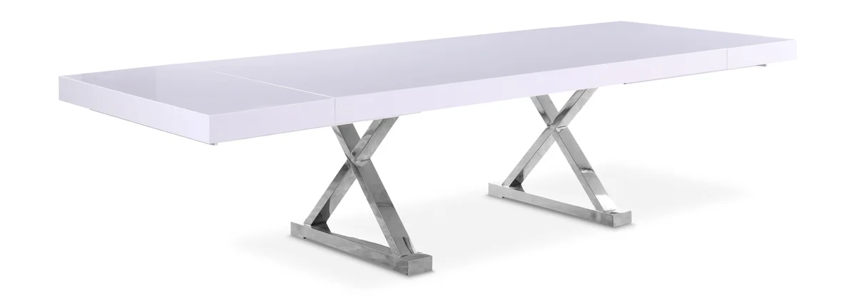 Excel - Extendable Dining Table - White