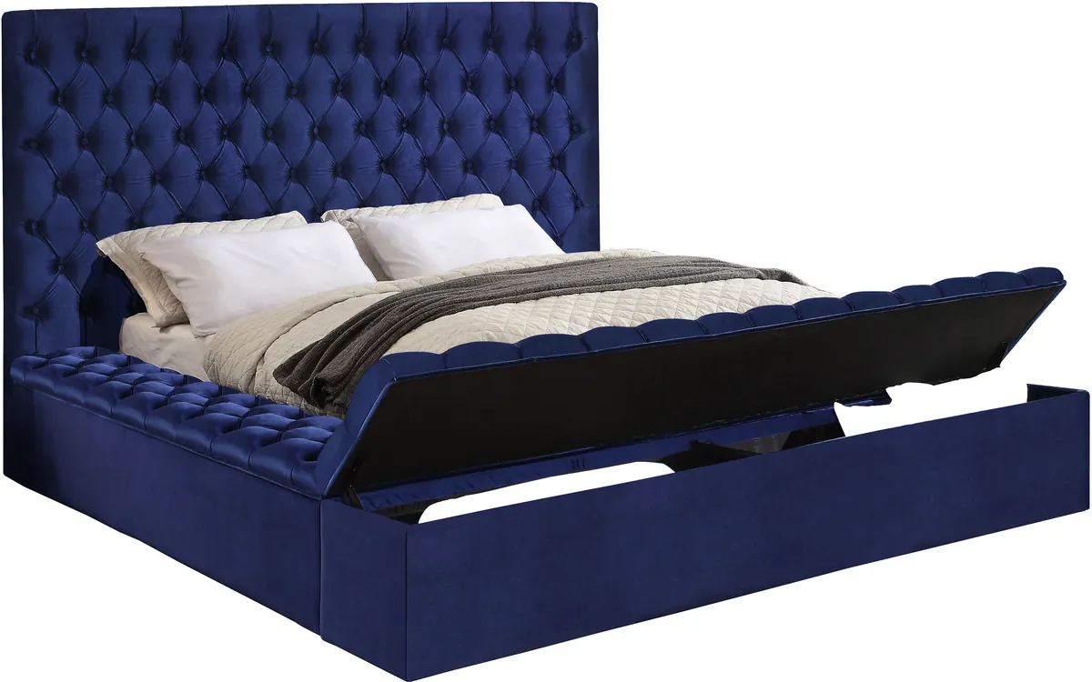 Bliss - Queen Bed - Navy - View 2