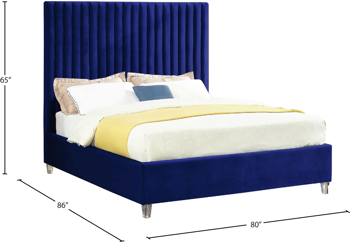 Candace - King Bed - Navy