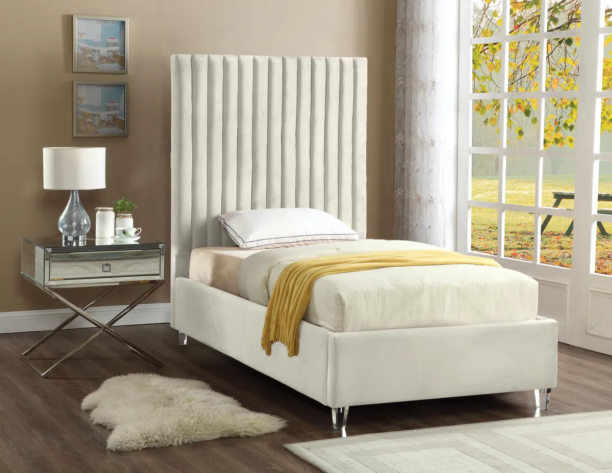 Candace - Twin Bed - Cream - View 2