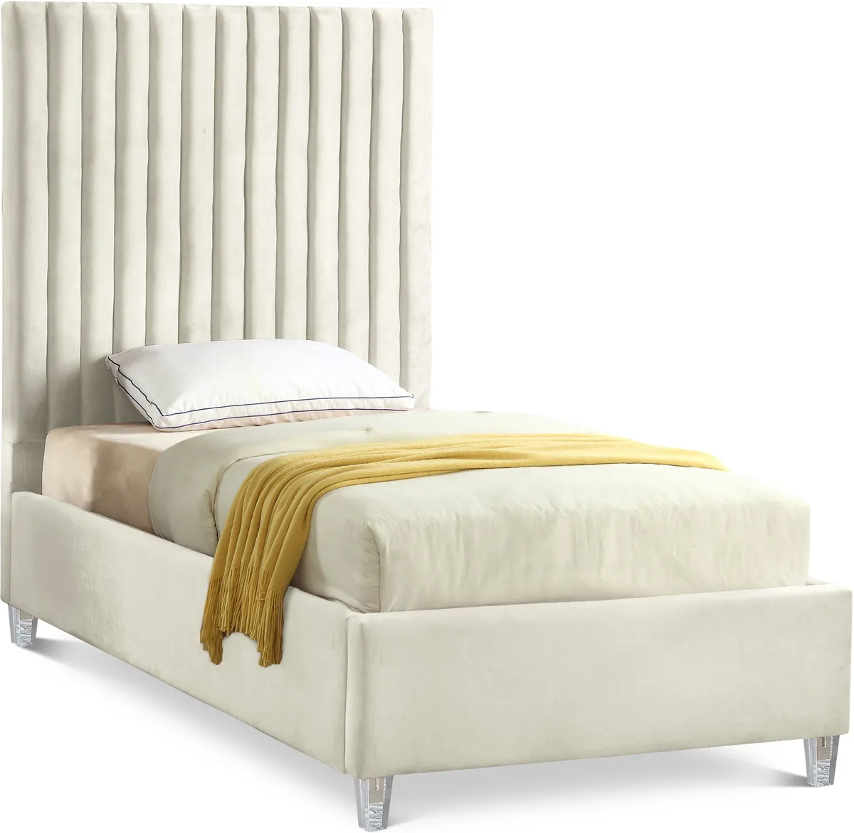 Candace - Twin Bed - Cream