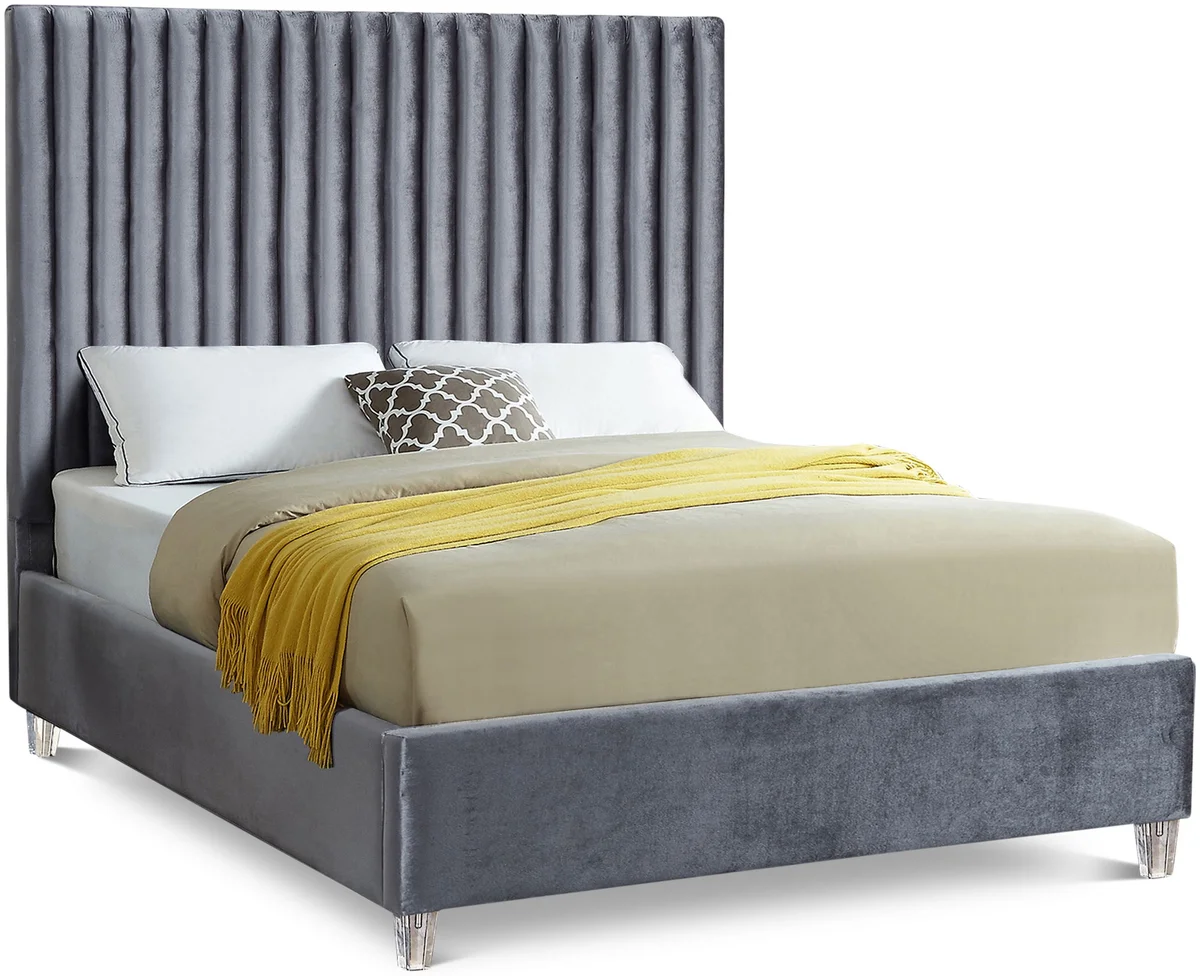 Candace - King Bed - Gray