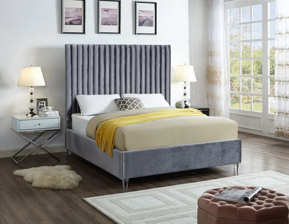 Candace - King Bed - Gray - View 2
