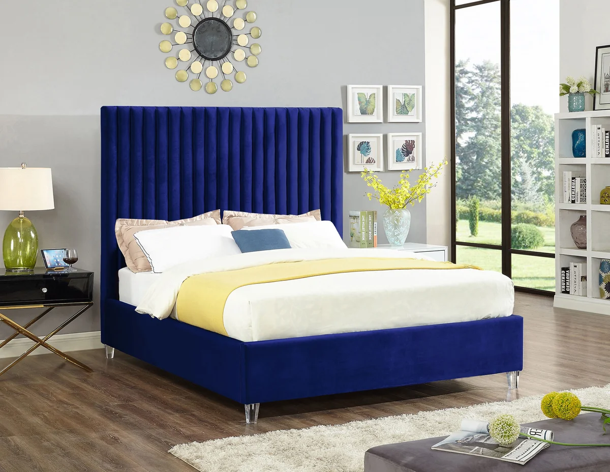Candace - Full Bed - Navy - View 2