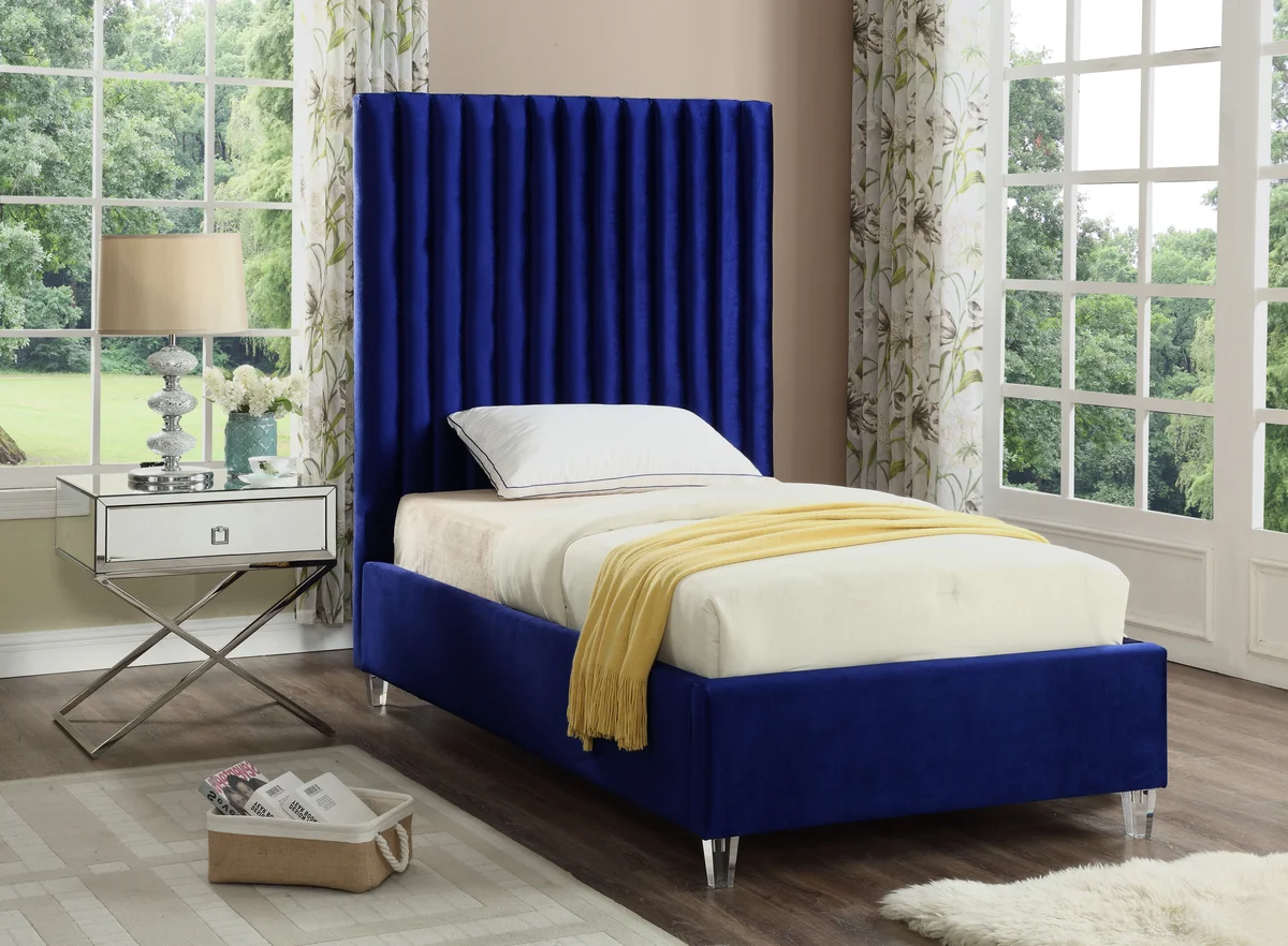 Candace - Twin Bed - Navy - View 2