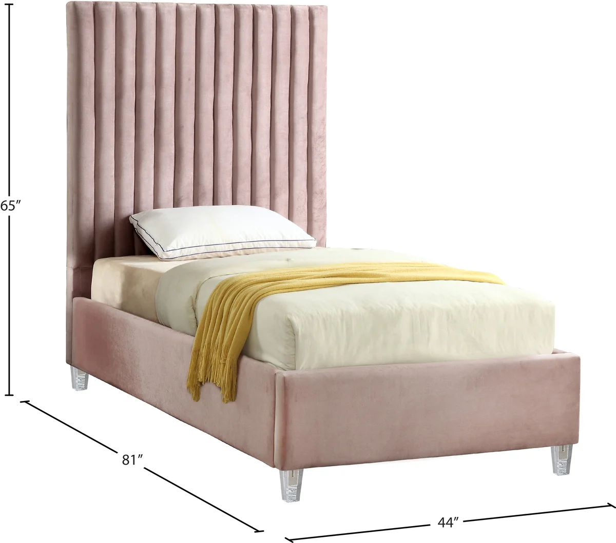 Candace - Twin Bed - Pink