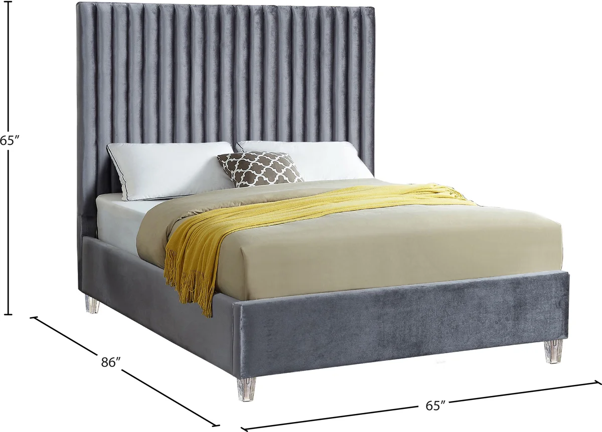 Candace - Queen Bed - Gray