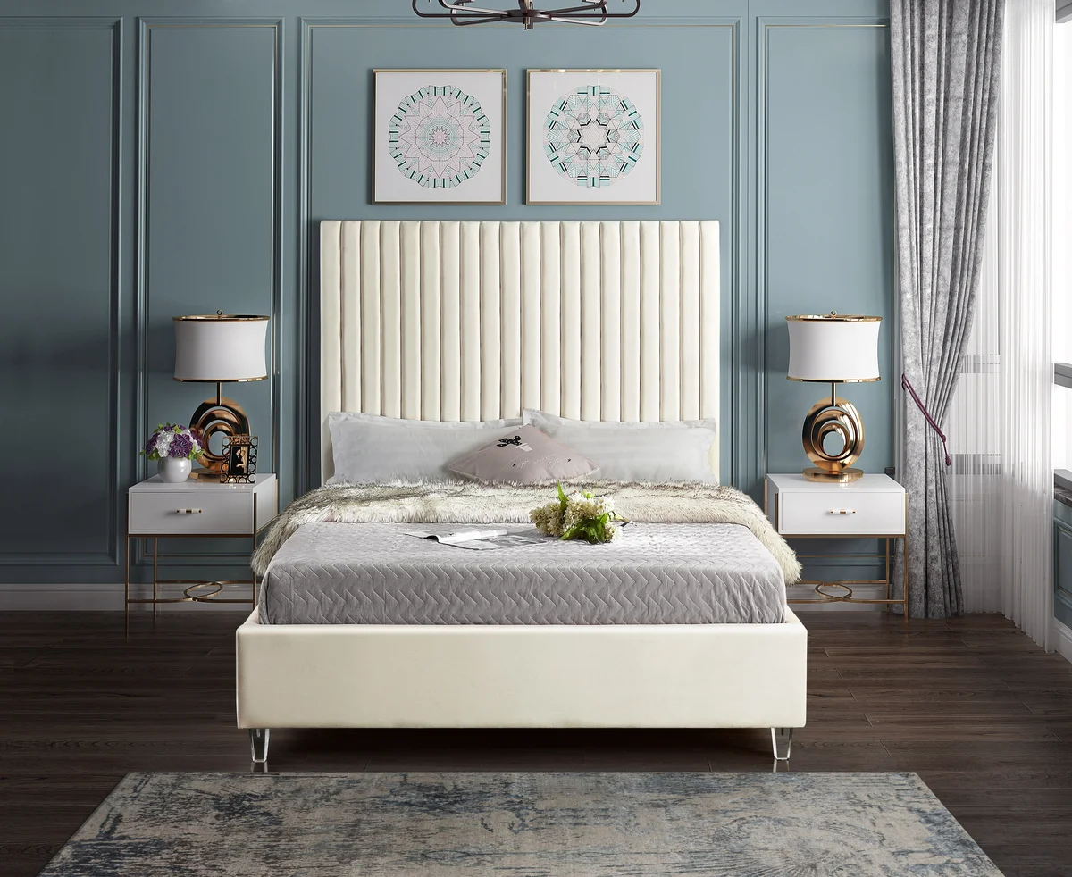 Candace - Queen Bed - Cream