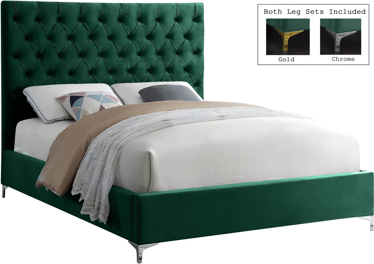 Cruz - King Bed - Green - View 2