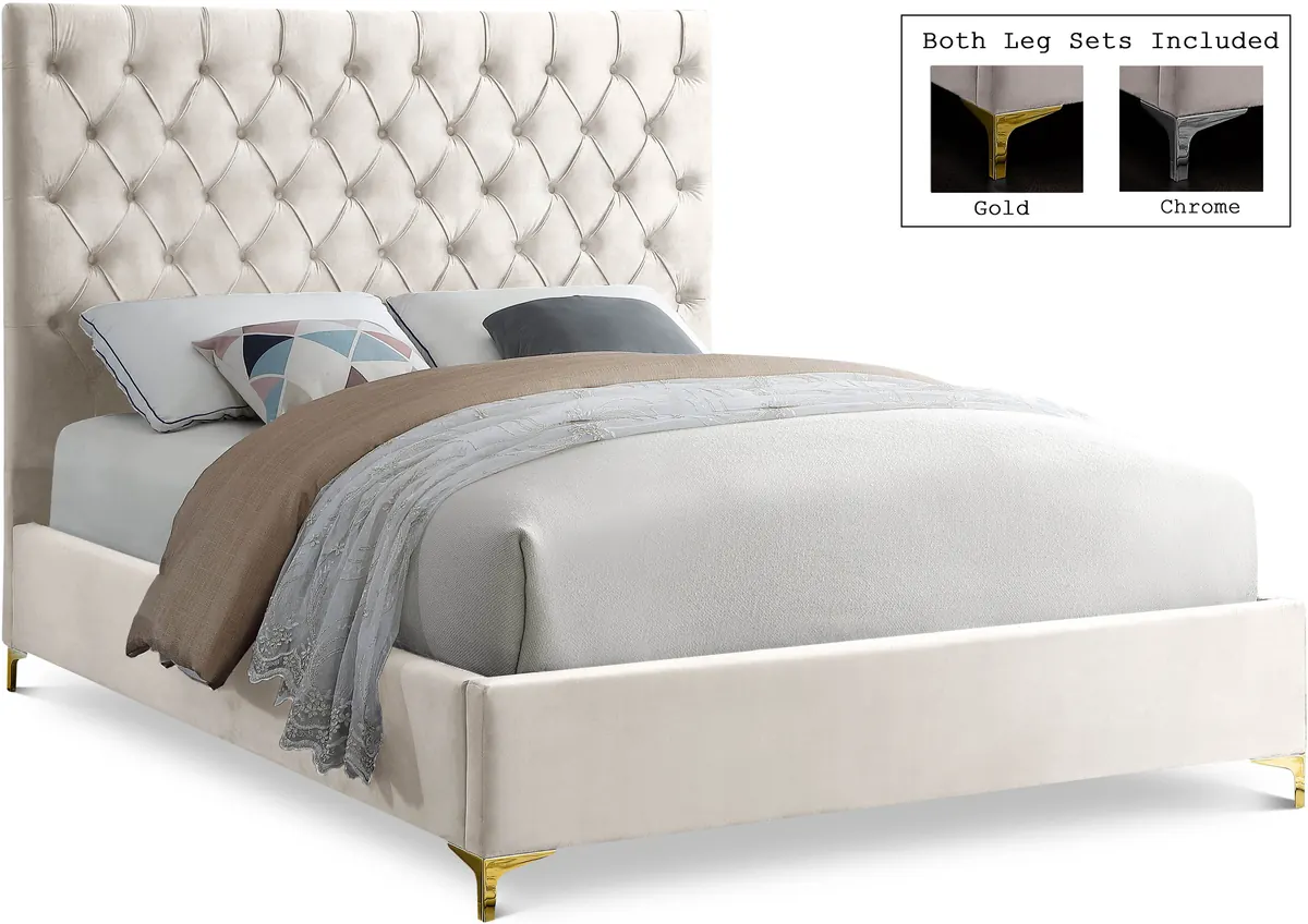 Cruz - Queen Bed - Cream