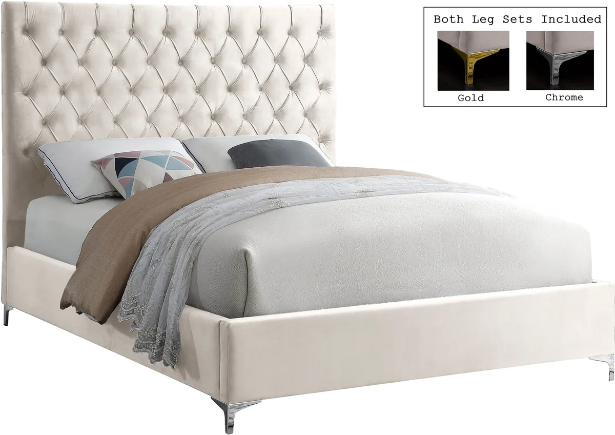 Cruz - Queen Bed - Cream - View 2