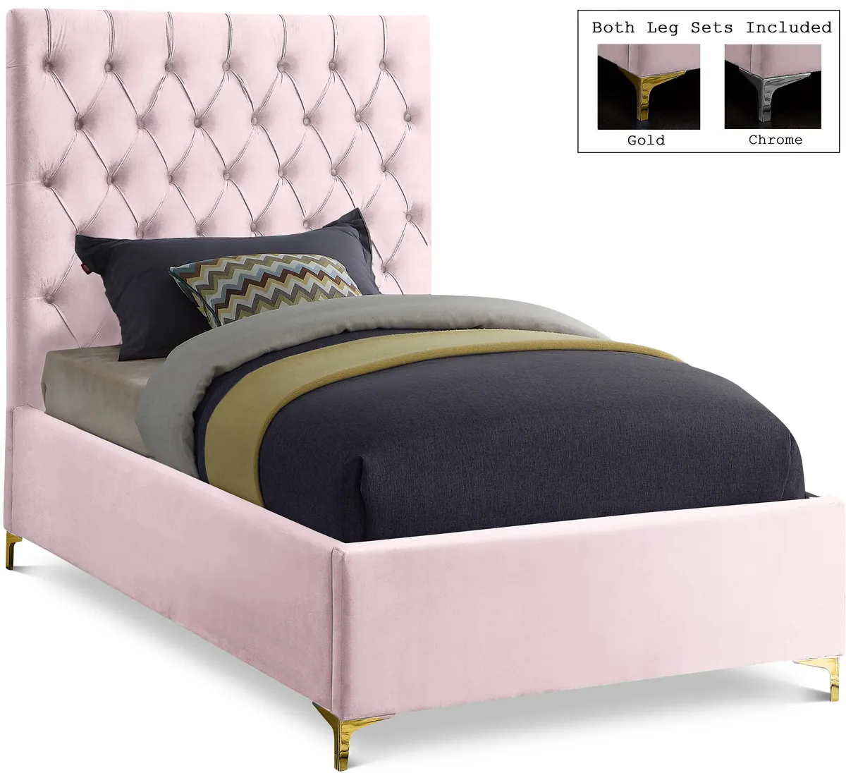 Cruz - Twin Bed - Pink