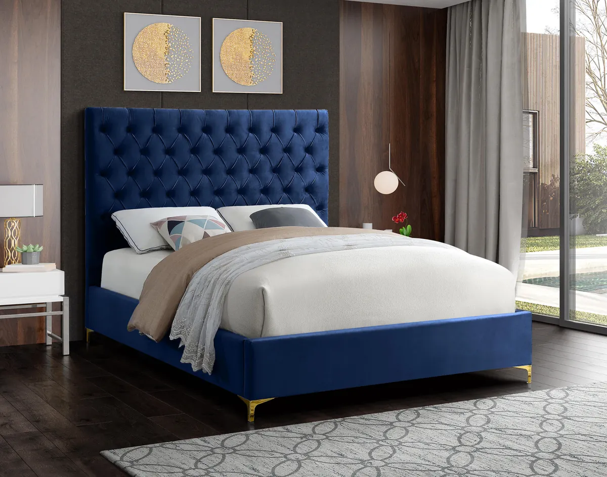Cruz - King Bed - Navy