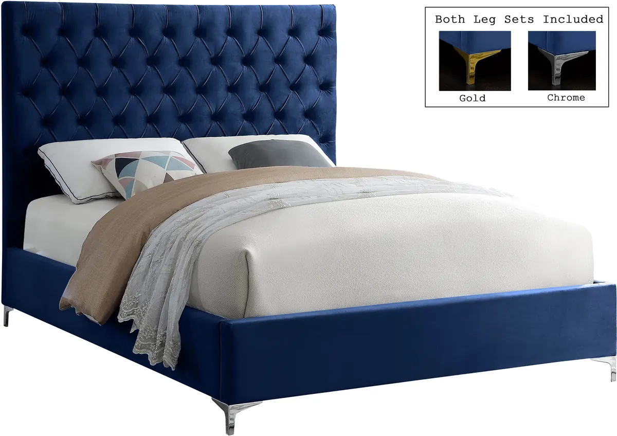 Cruz - Full Bed - Navy - View 2