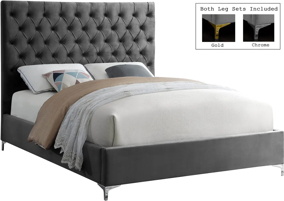 Cruz - Queen Bed - Gray - View 2