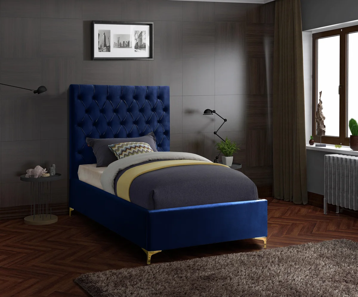 Cruz - Twin Bed - Navy