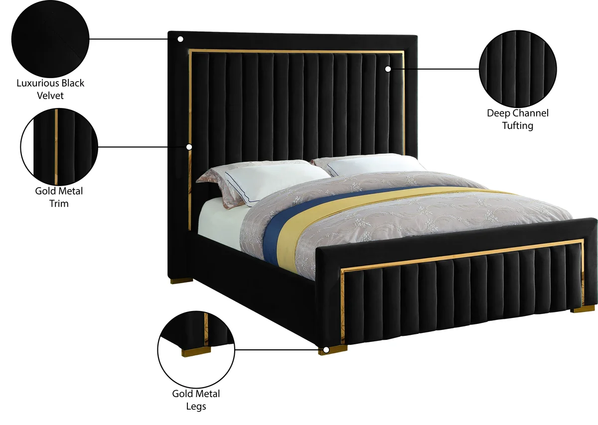 Dolce - King Bed - Black