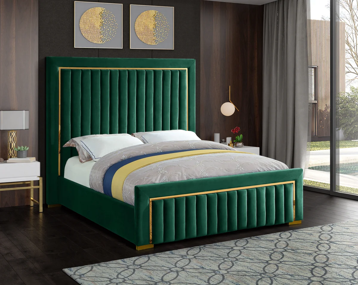 Dolce - Queen Bed - Green - View 2