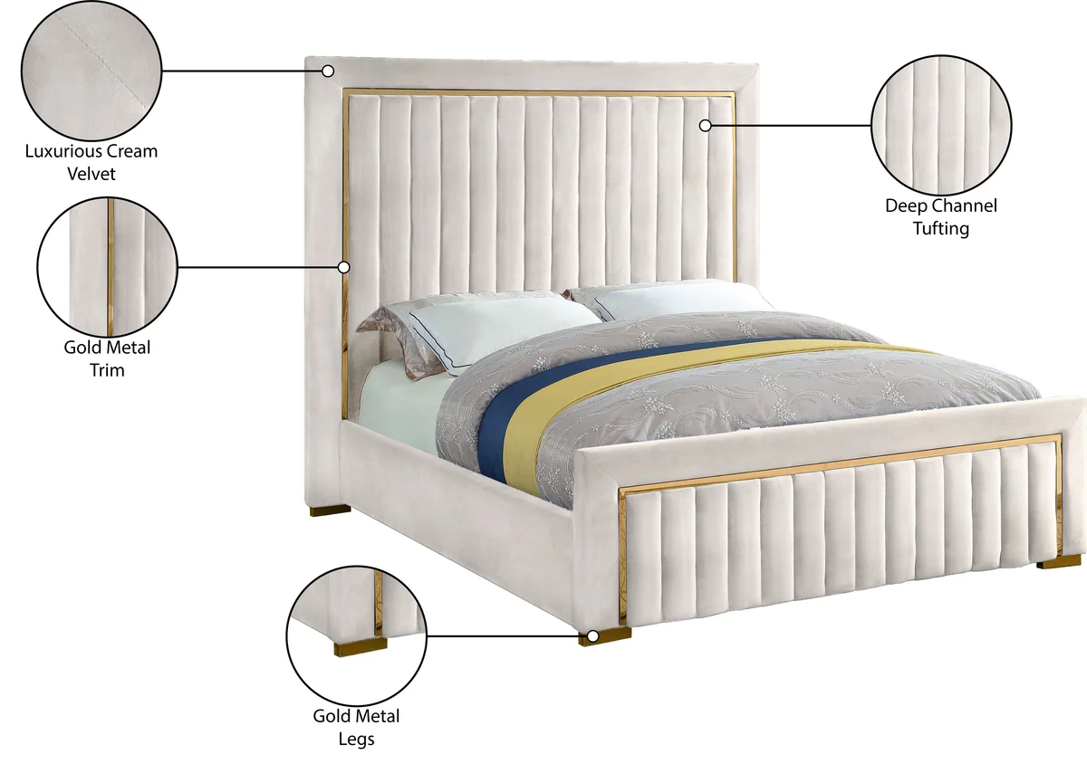 Dolce - King Bed - Cream