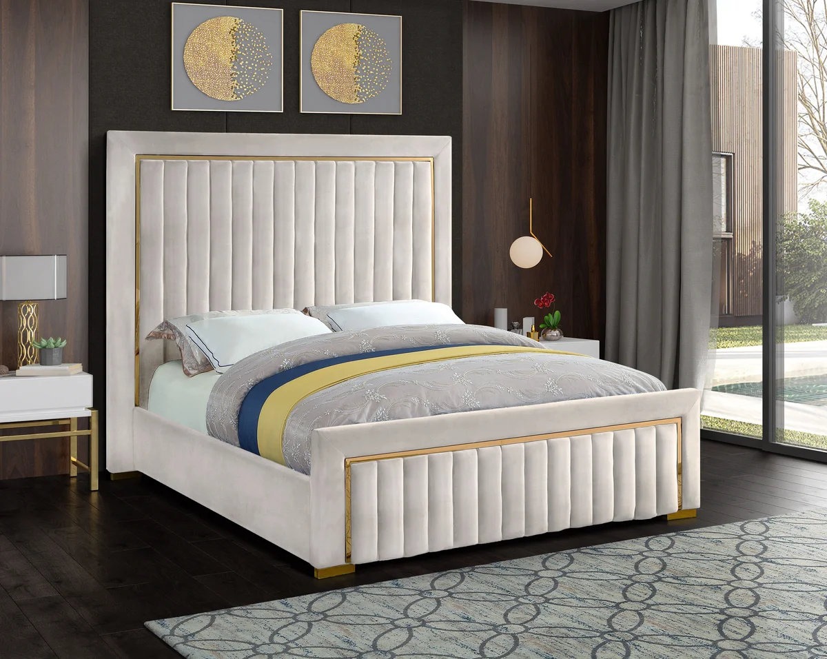 Dolce - Queen Bed - Cream - View 2