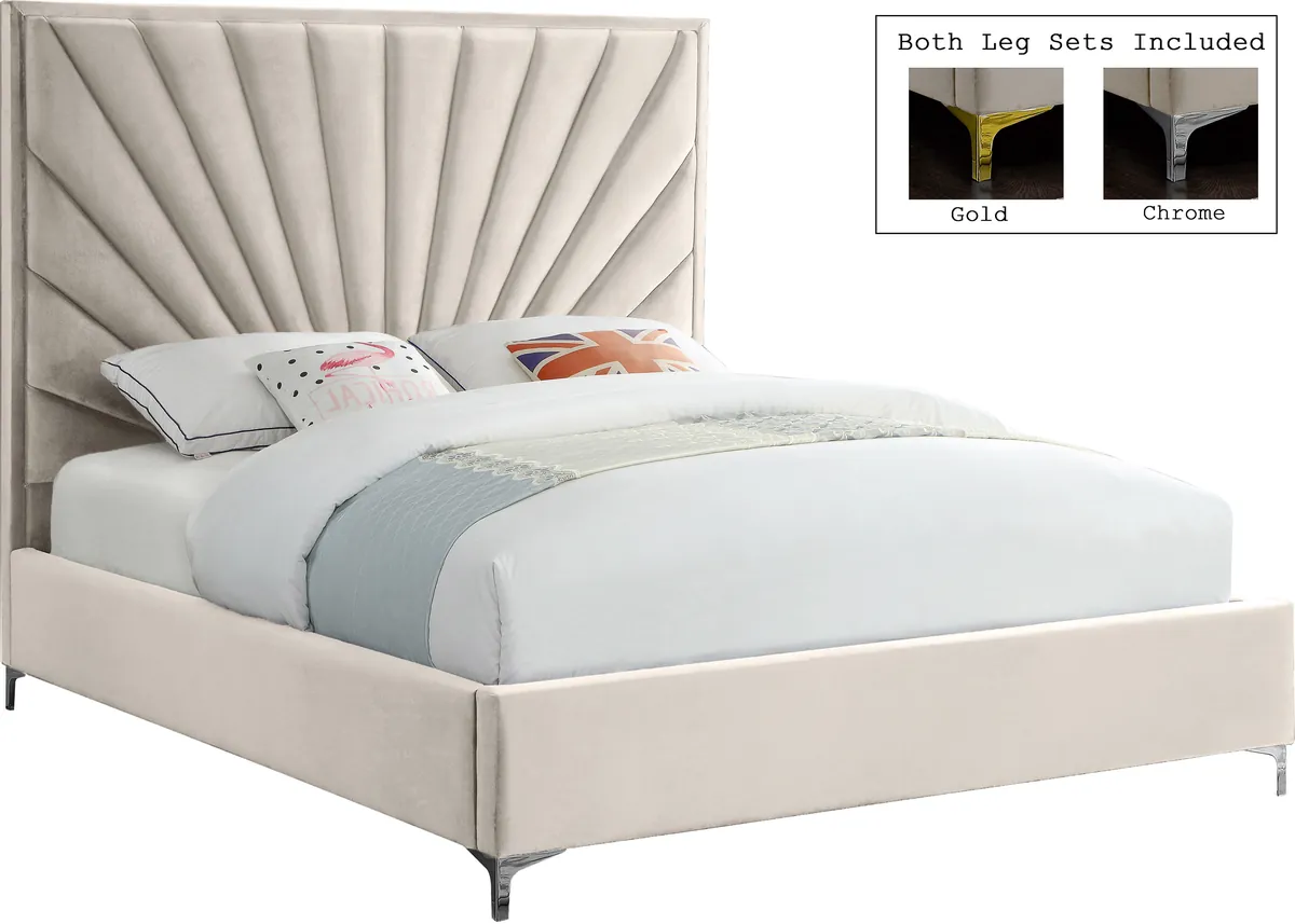 Eclipse - Queen Bed - Cream - View 2