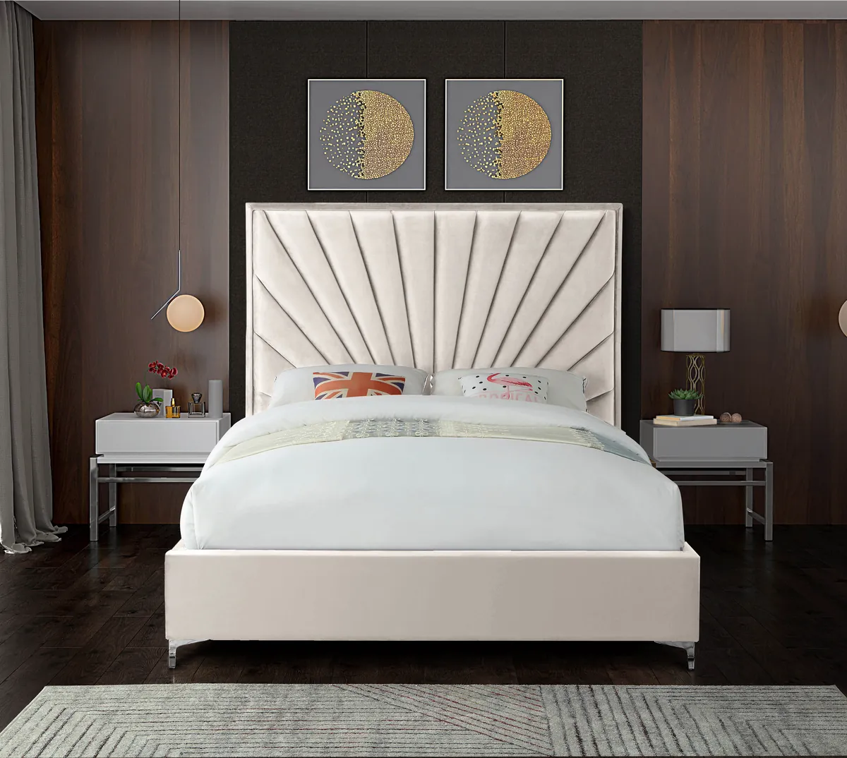 Eclipse - King Bed - Cream