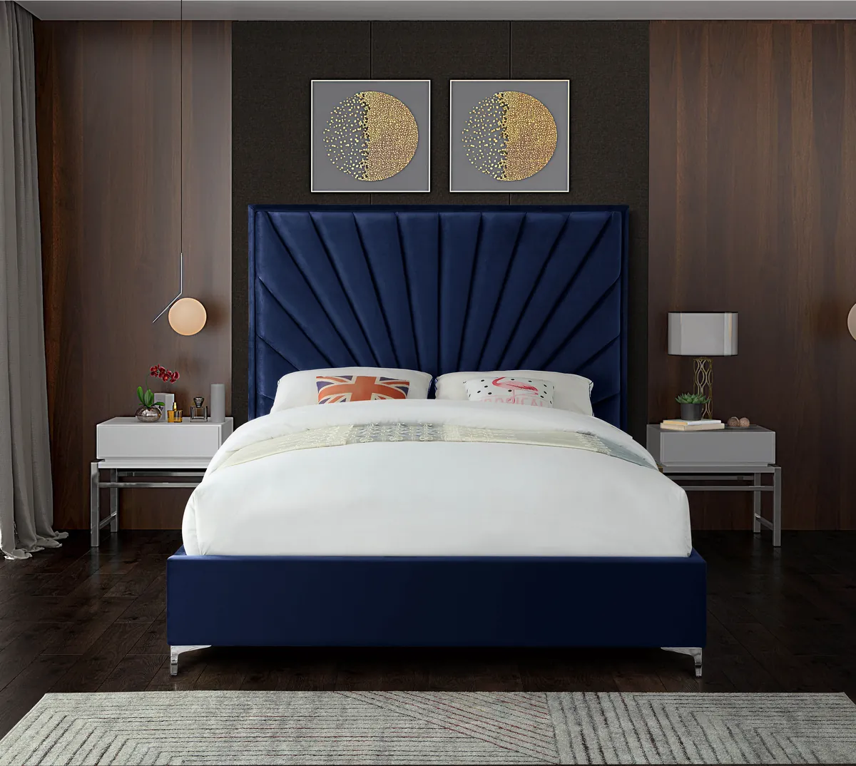 Eclipse - King Bed - Navy