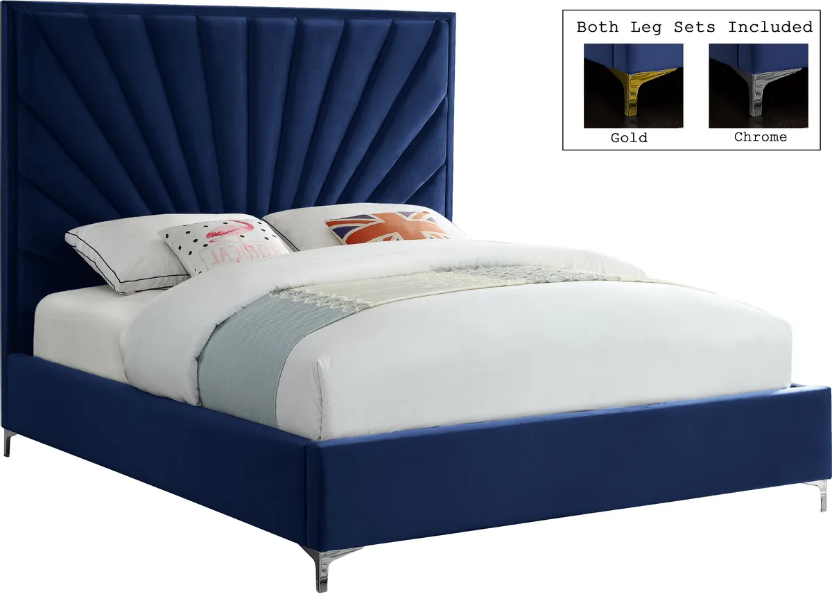 Eclipse - Queen Bed - Navy - View 2