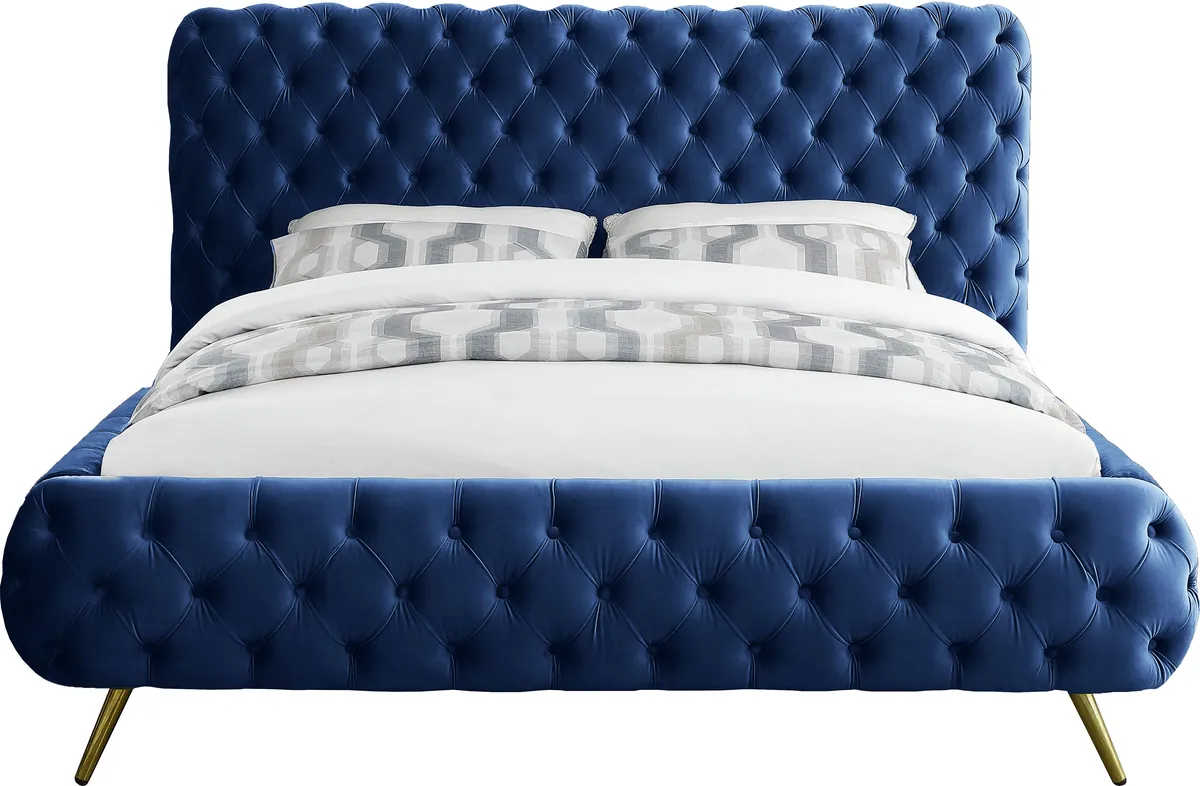 Delano - King Bed - Navy