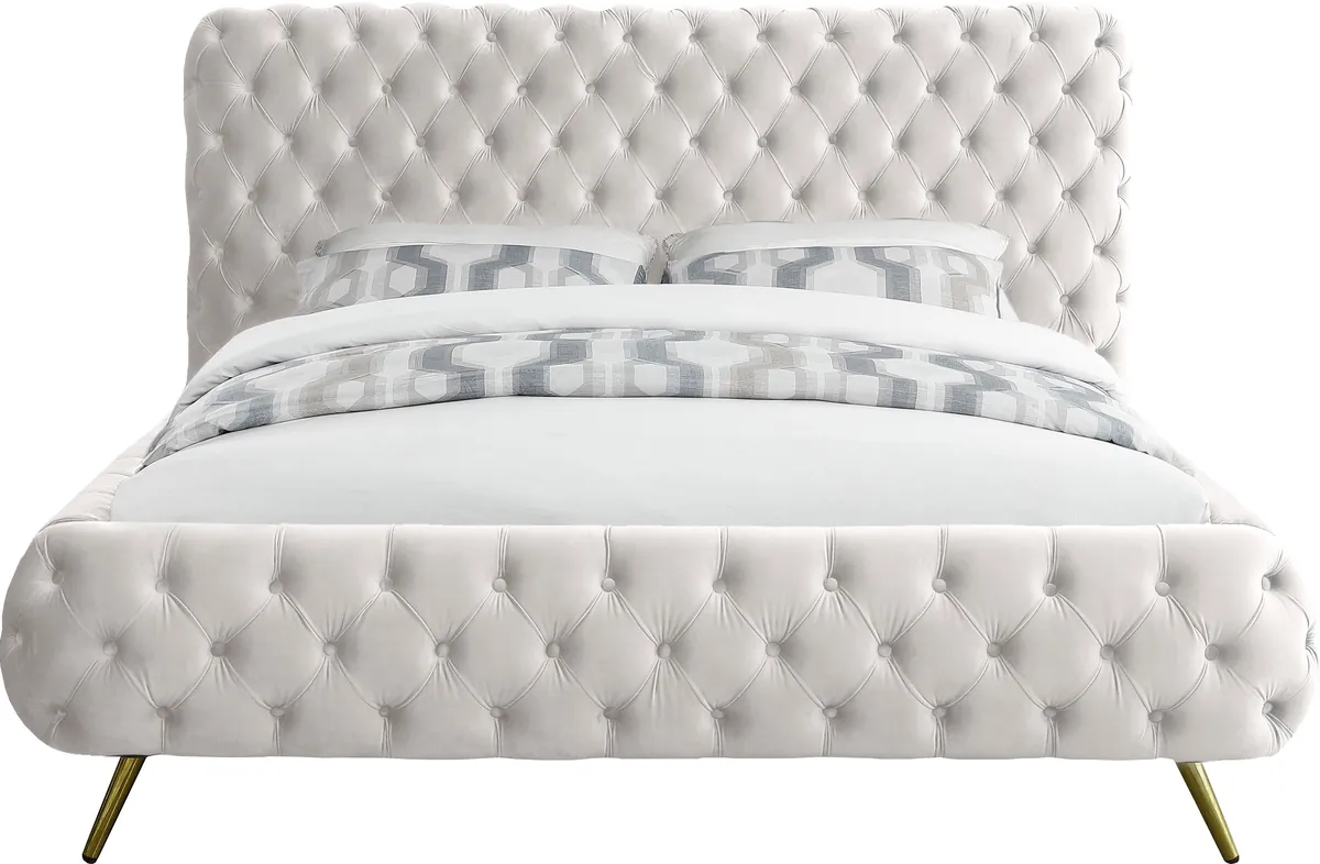 Delano - Queen Bed - Cream