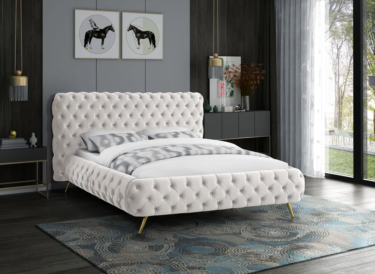 Delano - Queen Bed - Cream - View 2