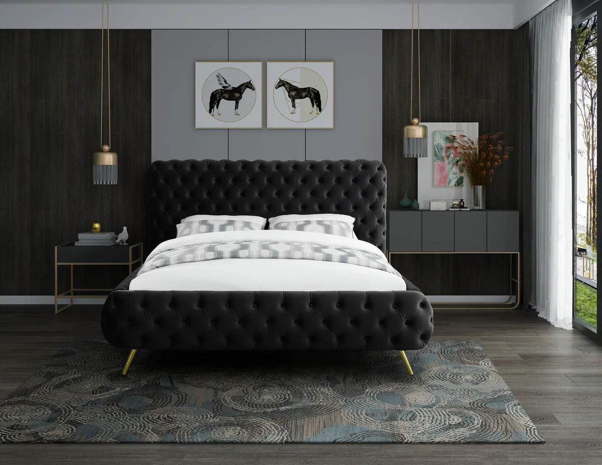Delano - King Bed - Black