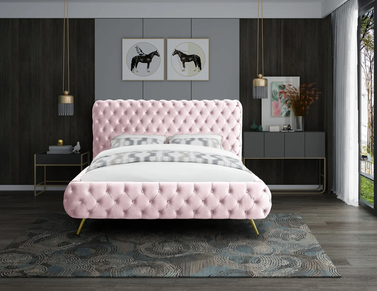 Delano - King Bed - Pink