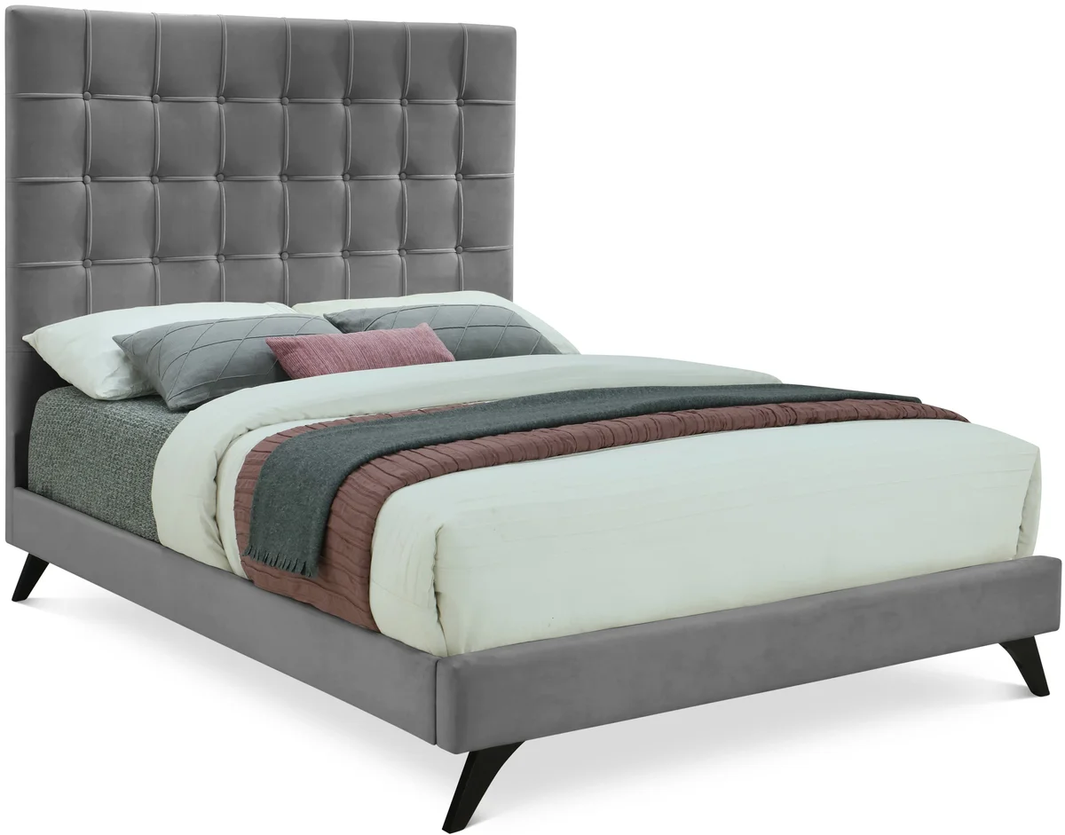 Elly - King Bed - Gray