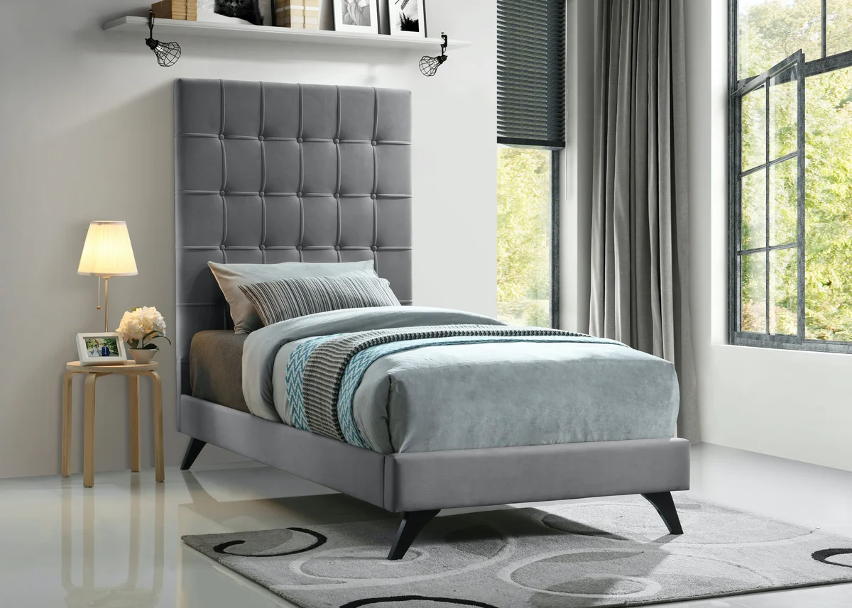 Elly - Twin Bed - Gray - View 2